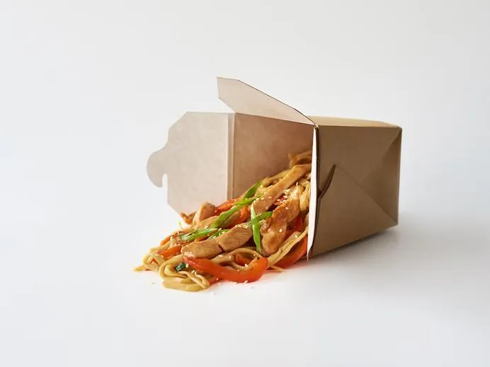 Удон с курицей