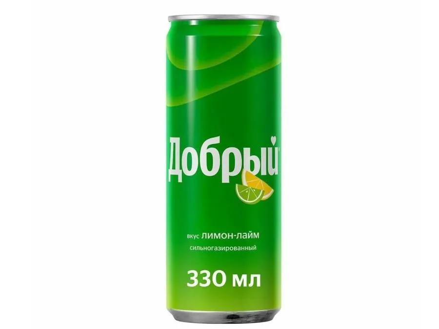 Добрый Cola лимон лайм, 330 мл жб